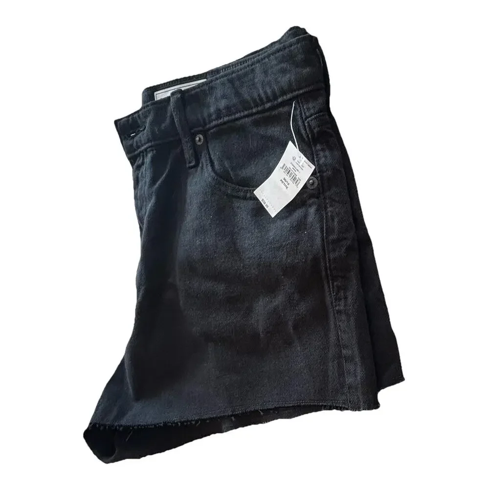 GAP Women’s Black Denim Shorts Sz 10P Summer Vacation Beach Preppy Sustainable